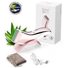 現貨AMAZON潤膚刀頭女士剃毛器水洗脫毛器體毛修剪器眉毛修剪刀