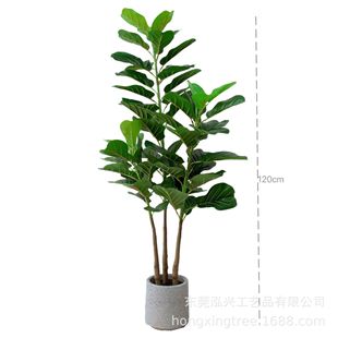 室內輕奢仿真琴葉榕假樹植物盆栽家居客廳落地裝飾盆景仿真琴葉榕