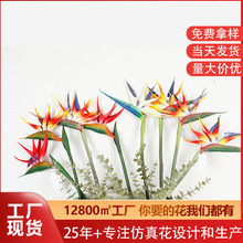 北歐仿真綠植盆栽PVC天堂鳥鶴望蘭盆景仿真植物天堂鳥仿真花