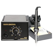 QUICK快克969A控溫電焊台恆溫電烙鐵60W恆溫可調手機維修焊台工具