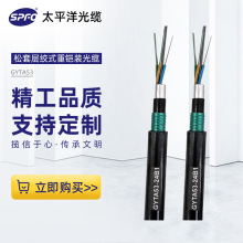 太平洋光纜 GYTA53 8芯 12芯 24芯 48芯單模 重鎧裝室外光纜 直埋