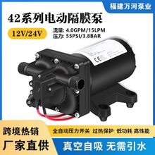 15升 4GPM 12V水泵24V電動隔膜泵小型游艇花灑增壓泵房車自吸水泵