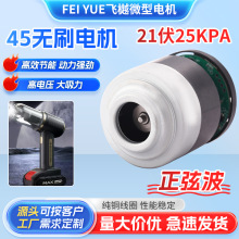 45數碼無刷手持吸塵器電機直流電動工具馬達大吸力微型電動機批發