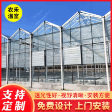 無錫廠家供應玻璃溫室大棚生態餐廳大棚連棟陽光板智能玻璃溫室
