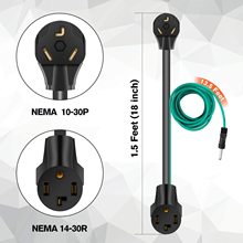 熱銷發電機電源線L30P 520R4黑房車充電適配器轉換插頭橡膠線批發