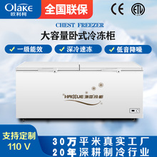冰櫃商用家用海雪速凍冷藏櫃冷凍櫃卧式冷櫃大型廚房凍肉櫃雪糕櫃