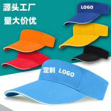 空頂帽活動定制logo黨員廣告帽志願者社區義工兒童學生旅游帽定做