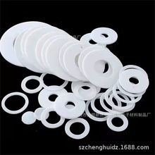 廠家直供鐵氟龍墊片耐高溫四氟PTFE墊圈全新料聚四氟乙烯絕緣墊圈