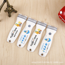 創意led發光鑰匙扣手電筒燈鑰匙圈促銷pvc帶燈鑰匙扣logo新款定制