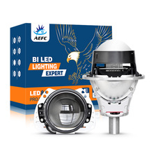 新款TIR雙棱鏡2.5/3寸汽車LED雙光透鏡大燈激光效果車頭燈65W