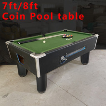 廠家直供 商用成人8尺投幣台球桌 美式黑八桌球台 Pool table