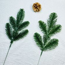 跨境亞馬遜仿真半邊五叉松 仿真綠植 聖誕節氛圍裝飾品 假花DIY