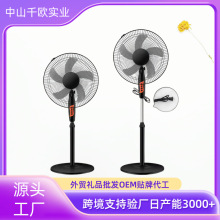 2025定制款工廠直供跨境外貿電風扇16寸工業落地扇搖頭風扇台立式