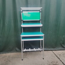 鋁合金防靜電工作台 精益管線棒檢測維修桌 帶燈裝配台量大優惠
