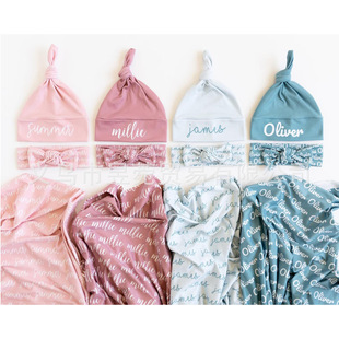 羳ţ̽zĸӡ̺1ӆ Personalized Baby Swaddle Set