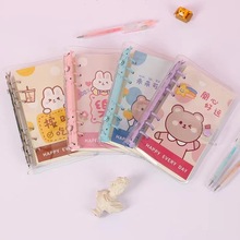 廠家定制手賬本 套裝卡通少女ins風女生筆記本日記可拆活頁手帳本