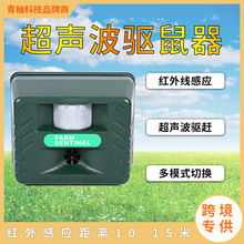 跨境大功率超聲波驅鼠器模擬報警音智能電子動物驅趕器批發銷售