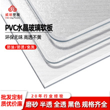 pvc桌墊透明加厚軟玻璃防水防滑防油免洗茶幾墊塑料水晶板桌布