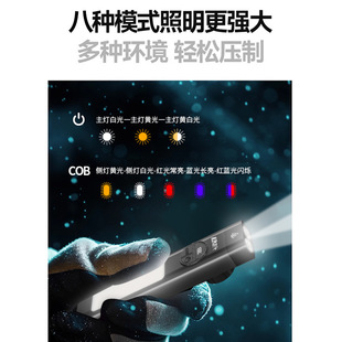 LEM口香糖手電筒小型便攜迷你強光充電長續航汽修維修磁吸工作燈