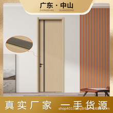 輕奢實木復合門碳晶木門生態門免漆整套房間卧室門酒店隔音室內門