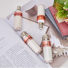 led燈泡節能燈E14小螺口E27玉米燈家用照明超亮吊燈光源三色變光