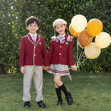 西裝班服小學生校服男女童三件套裝春秋冬季英倫學院風幼兒園園服
