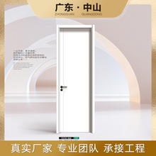 現代簡約免漆靜音生態木門平開門家用室內卧室輕奢木門實木門