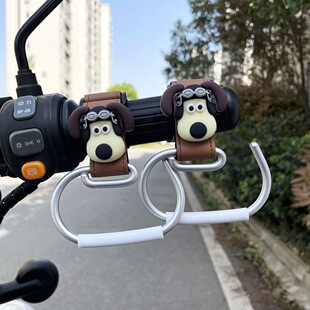 跨境熱銷嬰兒車掛鈎皮革推車掛鈎童車通用配件大號鋁合金掛包鈎子