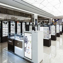 廠家定制眼鏡展櫃實木 多層玻璃展示櫃雙面太陽鏡展示架陳列櫃台