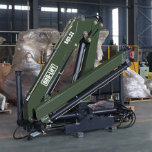 隨車折臂吊3.2噸小型車載吊機起重機360度旋轉起重機廠家跨境出口