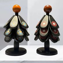 一棵樹隔熱墊現貨實木防燙餐墊創意餐台墊碗墊杯墊聖誕樹隔熱墊