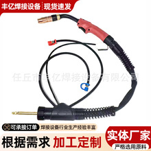 氣保焊501D水冷焊槍手動自動鋁焊碳鋼歐式接口石墨送絲管