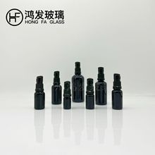 現貨黑色原料精油瓶系列 鳥裝泵頭噴霧瓶膠頭滴管分裝瓶5ml-100ml