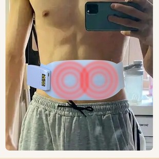 新款按摩腰帶加熱甩脂腰帶腹部按摩減肚子多功能EMS理療按摩儀