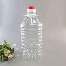 廠家批發2.5升pet分裝塑料桶家用透明色拉油桶密封油瓶白酒散裝桶