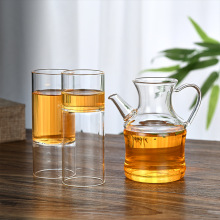 高硼硅耐熱玻璃竹節壺玻璃茶壺耐高溫泡茶壺高硼硅玻璃水壺可加lo