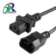 C13-C14品字公對母插頭 VDE認證純銅3芯電源線 PVC電器連接延