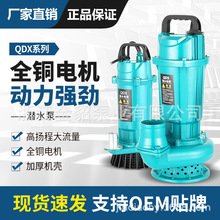 廠家直銷 QDX潛水泵家用220V單相高揚程農用抽水泵小型潛水泵