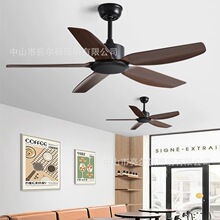 復古吊扇風扇大風力56寸客廳餐廳家用商用工業變頻遙控電風扇無燈