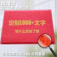 制做進戶門防滑門墊 訂做塑料絲圈門口地毯 PVC廣告logo地墊定制