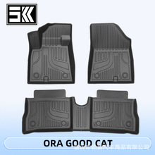 適用於歐拉好貓ORA GOOD CAT2021-2024TPE腳墊3D全天候材質地墊