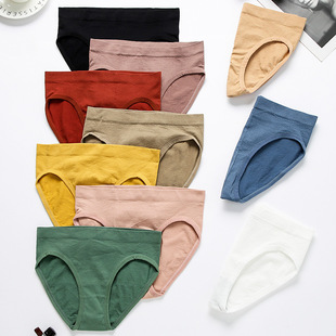 Women's Underwear Mid-waist Panties Pure Cotton Seamless