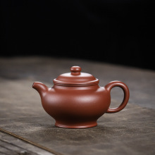 宜興紫砂壺工堂原礦紅皮龍掇只200cc家用泡茶壺紫砂茶具工堂
