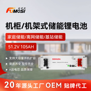 51.2V機架式儲能鋰電池家用光伏儲能電池 通訊基站磷酸鐵鋰電池組