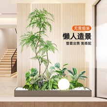 旅人蕉仿真樹盆栽酒店展廳入口造景大型綠植組合跨境批發耐候材料