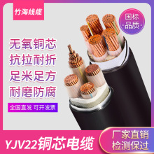 銅芯鎧裝電線電纜YJV22低壓0.6/1KV動力電纜3*50+2*25地埋線3芯線