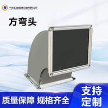 304不銹鋼彎頭90度方彎頭排氣工業支架彎頭焊接25方彎頭管件配件