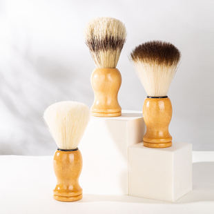 Nylon round handle Bulk beard shaving brush