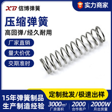 加厚不銹鋼大線徑壓縮彈簧防撞減震工業彈簧壓縮彈簧減震回位壓簧