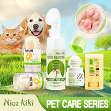 跨境專供Nice kiki爆款寵物硅膠刷頭泡沫清潔劑保濕香波抑菌止癢